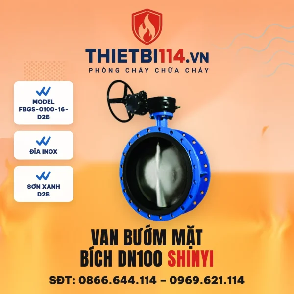 Van bướm mặt bích FBGS-0100-16-D2B ShinYi