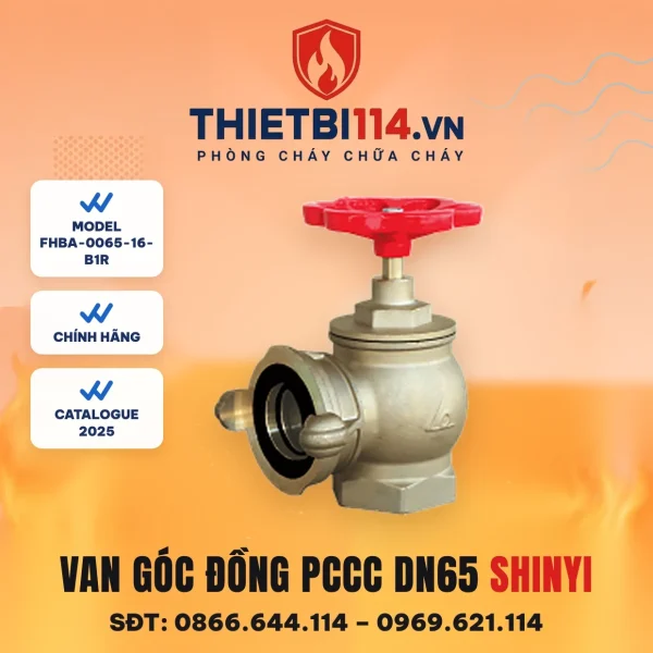 Van góc đồng PCCC FHBA-0065-16-B1R ShinYi