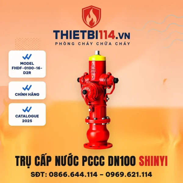 Trụ cấp nước PCCC có đế FHDF-0100-16-D2R ShinYi