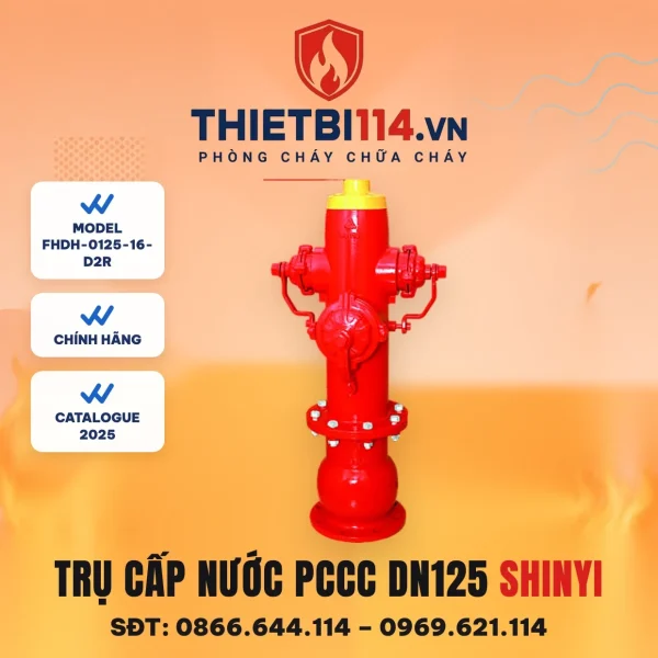 Trụ cấp nước PCCC không đế FHDH-0125-16-D2R ShinYi