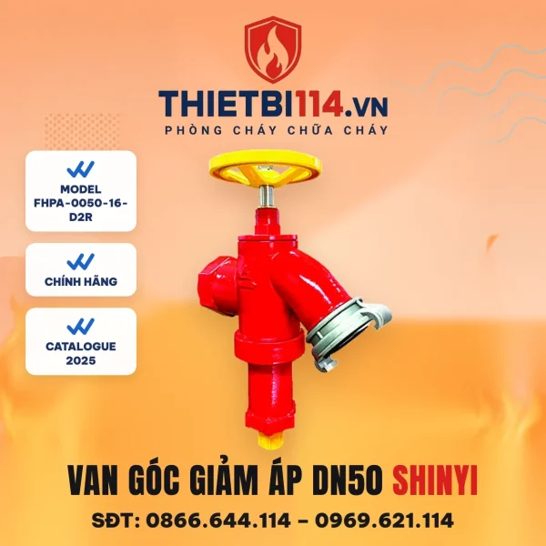 Van góc kèm giảm áp FHPA-0050-16-D2R ShinYi