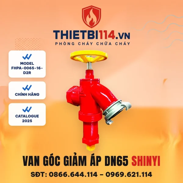 Van góc kèm giảm áp FHPA-0065-16-D2R ShinYi