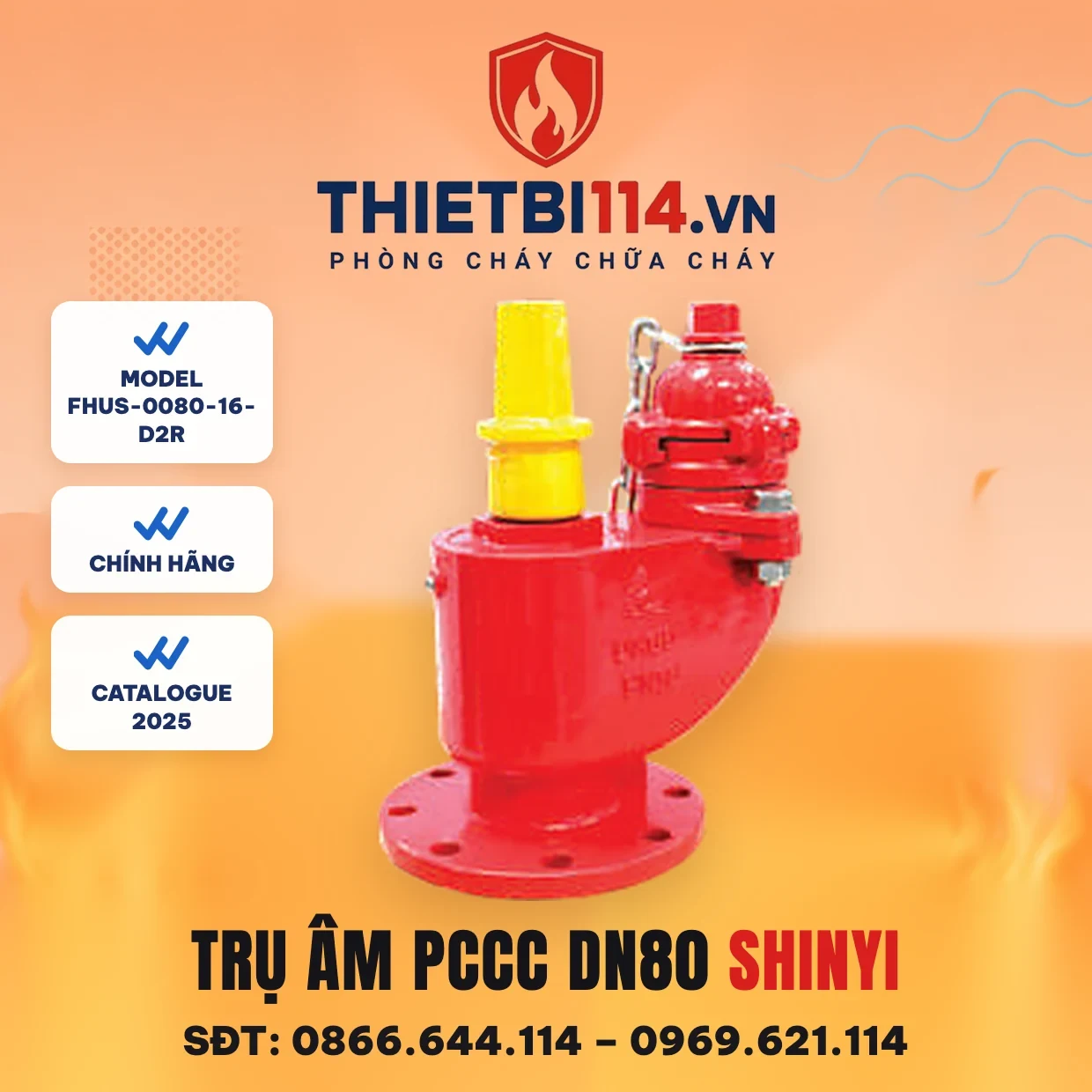 Trụ âm FHUS-0080-16-D2R ShinYi Trụ âm FHUS-0080-16-D2R ShinYi