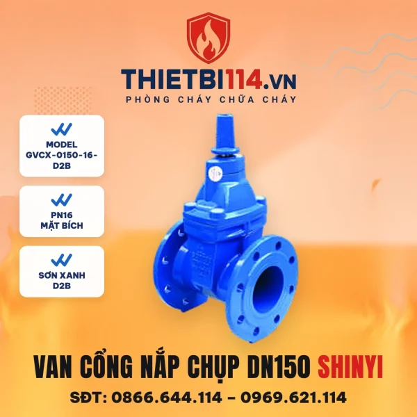 Van cổng ty chìm nắp chụp GVCX-0150-16-D2B ShinYi