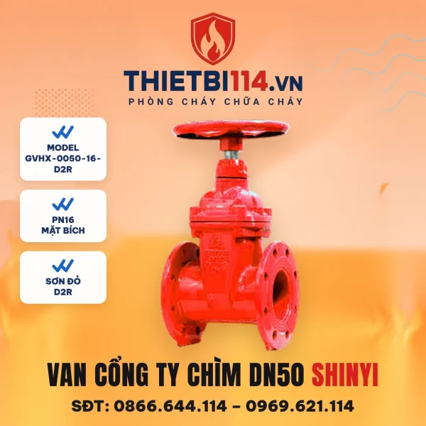 Van cổng ty chìm tay quay GVHX-0050-16-D2R ShinYi