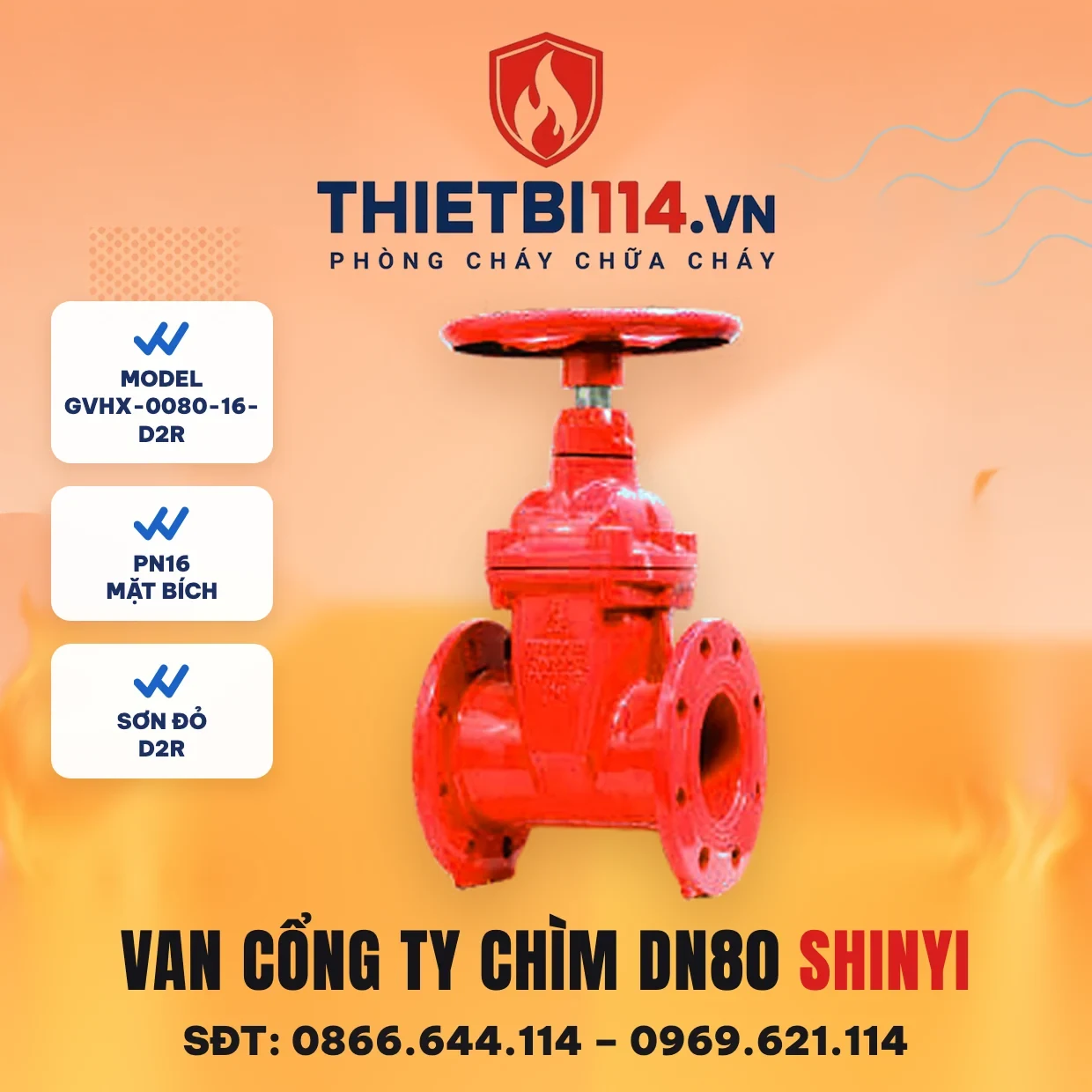 Van cổng ty chìm tay quay GVHX-0080-16-D2R ShinYi Van cổng ty chìm tay quay GVHX-0080-16-D2R ShinYi