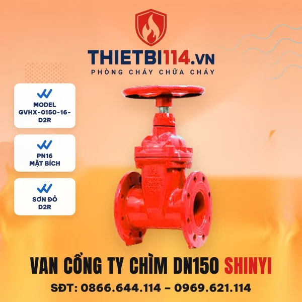 Van cổng ty chìm tay quay GVHX-0150-16-D2R ShinYi