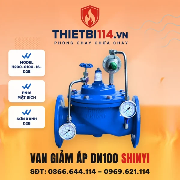 Van giảm áp H200-0100-16-D2B ShinYi