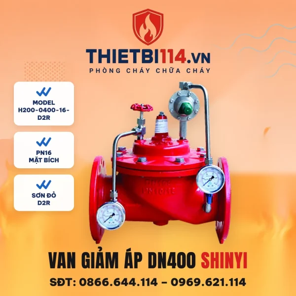 Van giảm áp H200-0400-16-D2R ShinYi