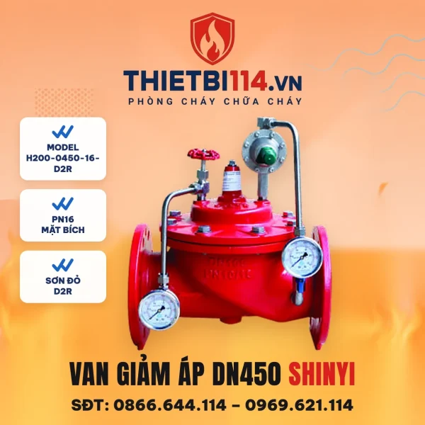 Van giảm áp H200-0450-16-D2R ShinYi