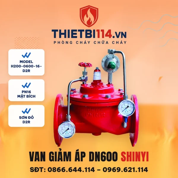 Van giảm áp H200-0600-16-D2R ShinYi