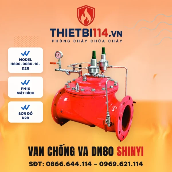 Van chống va H600-0080-16-D2R ShinYi