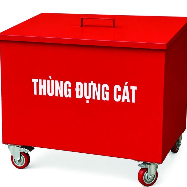 Thùng đựng cát có bánh xe xưởng gia công