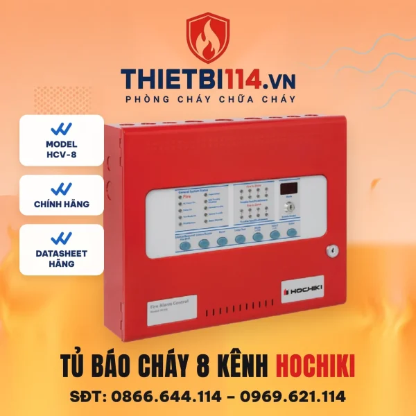 Tủ báo cháy 8 kênh HCV-8 Hochiki