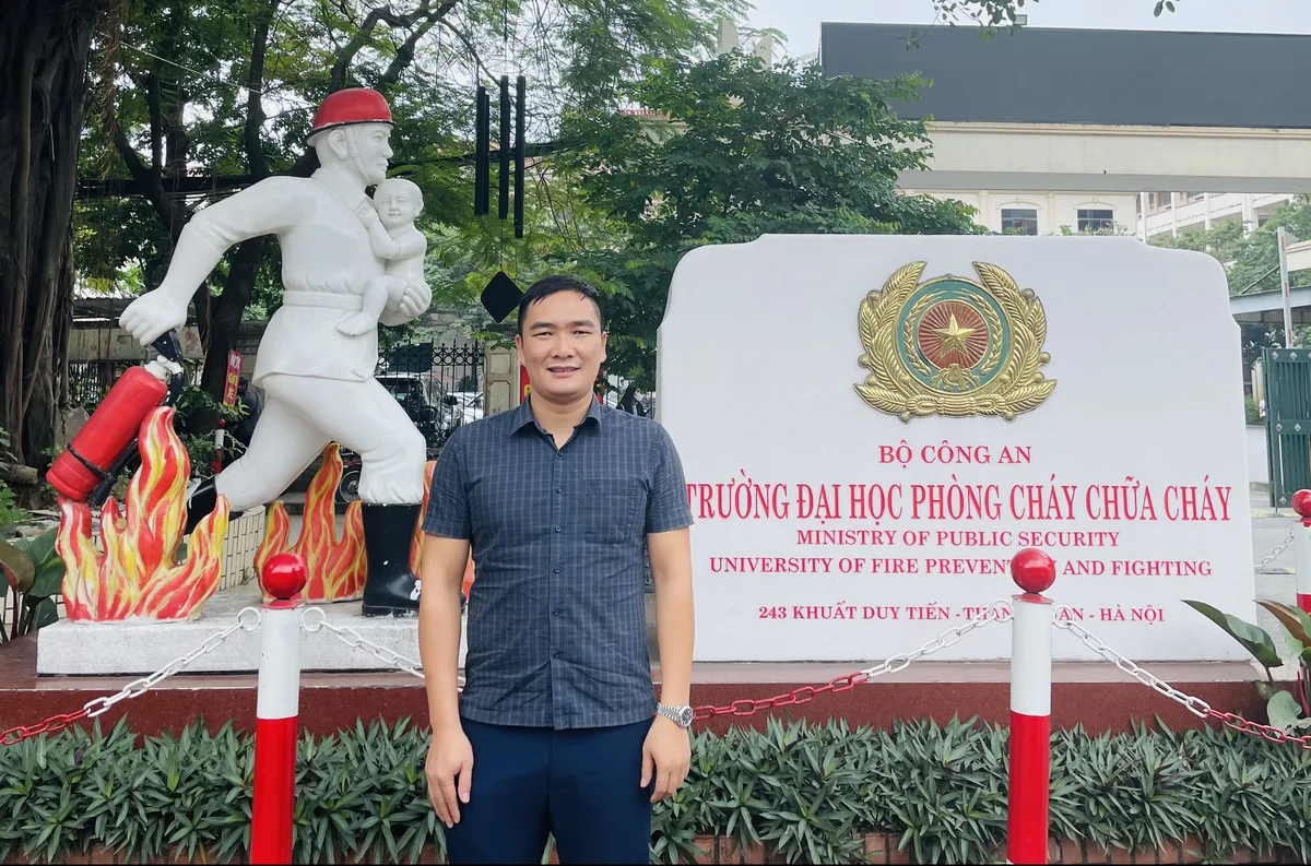 Giám đốc kỹ thuật Hoàng Cường tại Trường Đại học Phòng cháy chữa cháy, 243 Khuất Duy Tiến, Hà Nội