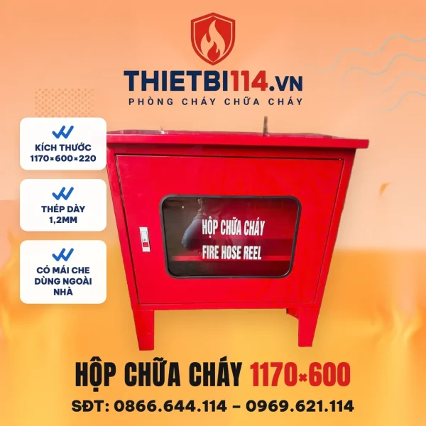 Hộp chữa cháy 1170x600x220x1.2mm ngoài nhà – ảnh sản phẩm