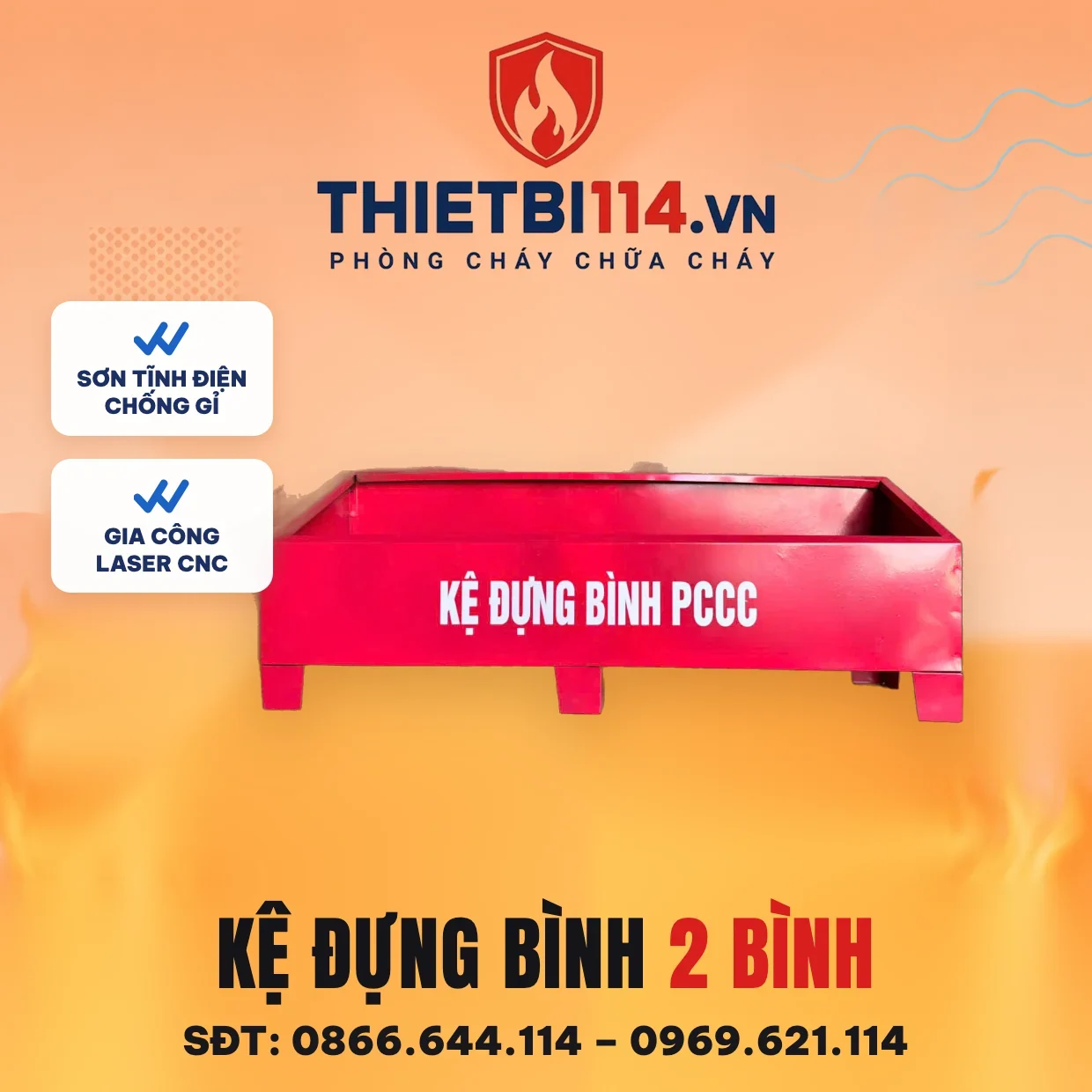 Kệ đựng 2 bình 0.8mm Kệ đựng 2 bình 0.8mm – ảnh sản phẩm