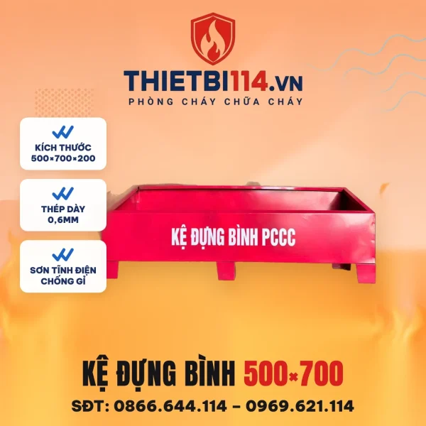 Kệ đựng 4 bình 500x700x200x0.6mm – ảnh sản phẩm