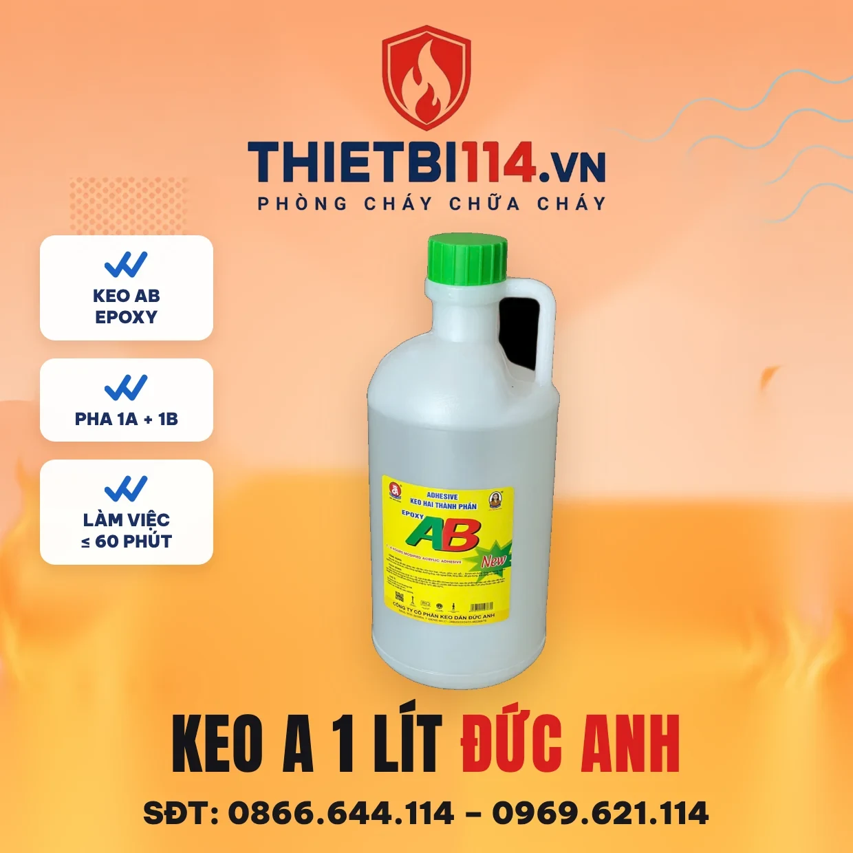 Keo A 1 lít Đức Anh keo AB hai thành phần epoxy Keo A 1 lít Đức Anh keo AB hai thành phần epoxy