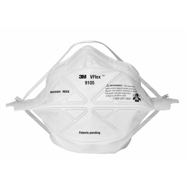 Khẩu trang 3M 9105 VFlex nếp gấp chữ V, nhãn NIOSH N95