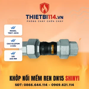Khớp nối mềm ren DN15 TRET-0015 ShinYi