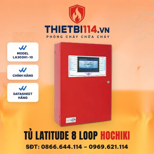 Tủ báo cháy địa chỉ 8 loop LA303H1-10+3S758-HA Hochiki