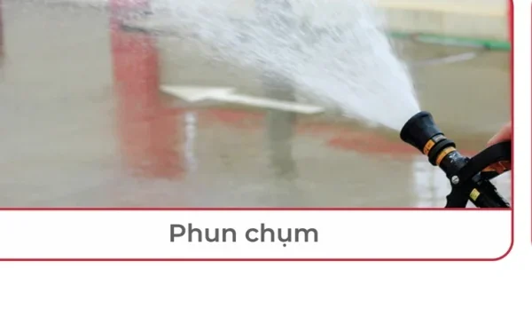 Ba chế độ phun của lăng phun X Tomoken: phun tiêu điểm, phun chụm 30 độ và phun màng chắn 120 độ