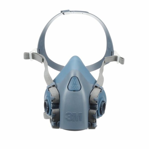 Mặt nạ 3M 7502 thân silicone, khung đỡ đầu có chốt tháo nhanh