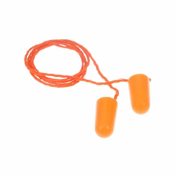 Cặp nút bịt tai xốp 3M 1110 màu cam nối bằng dây polyester