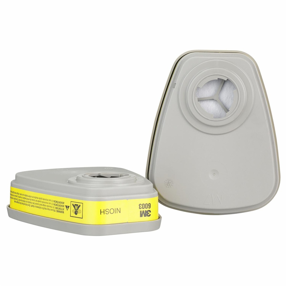 Cặp phin lọc 3M 6003 mã màu vàng chống hơi hữu cơ và khí axit Cặp phin lọc 3M 6003 mã màu vàng chống hơi hữu cơ và khí axit