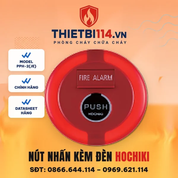 Nút nhấn khẩn kết hợp đèn PPH-2(JE) Hochiki