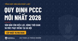 Quy định PCCC mới nhất 2026: văn bản còn hiệu lực