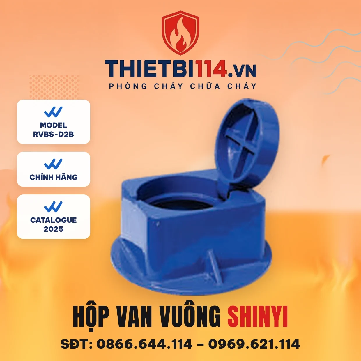 Hộp van vuông RVBS-D2B ShinYi Hộp van vuông RVBS-D2B ShinYi