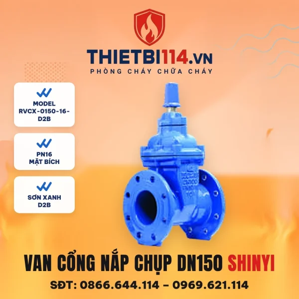 Van cổng ty chìm nắp chụp RVCX-0150-16-D2B ShinYi