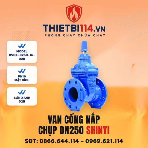 Van cổng ty chìm nắp chụp RVCX-0250-16-D2B ShinYi