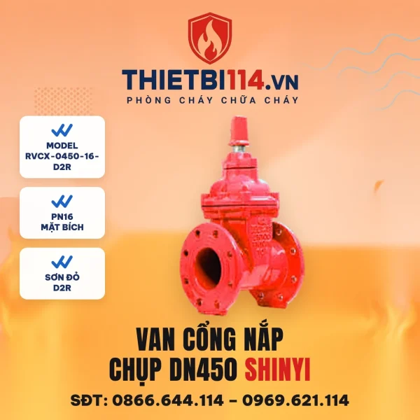 Van cổng ty chìm nắp chụp RVCX-0450-16-D2R ShinYi