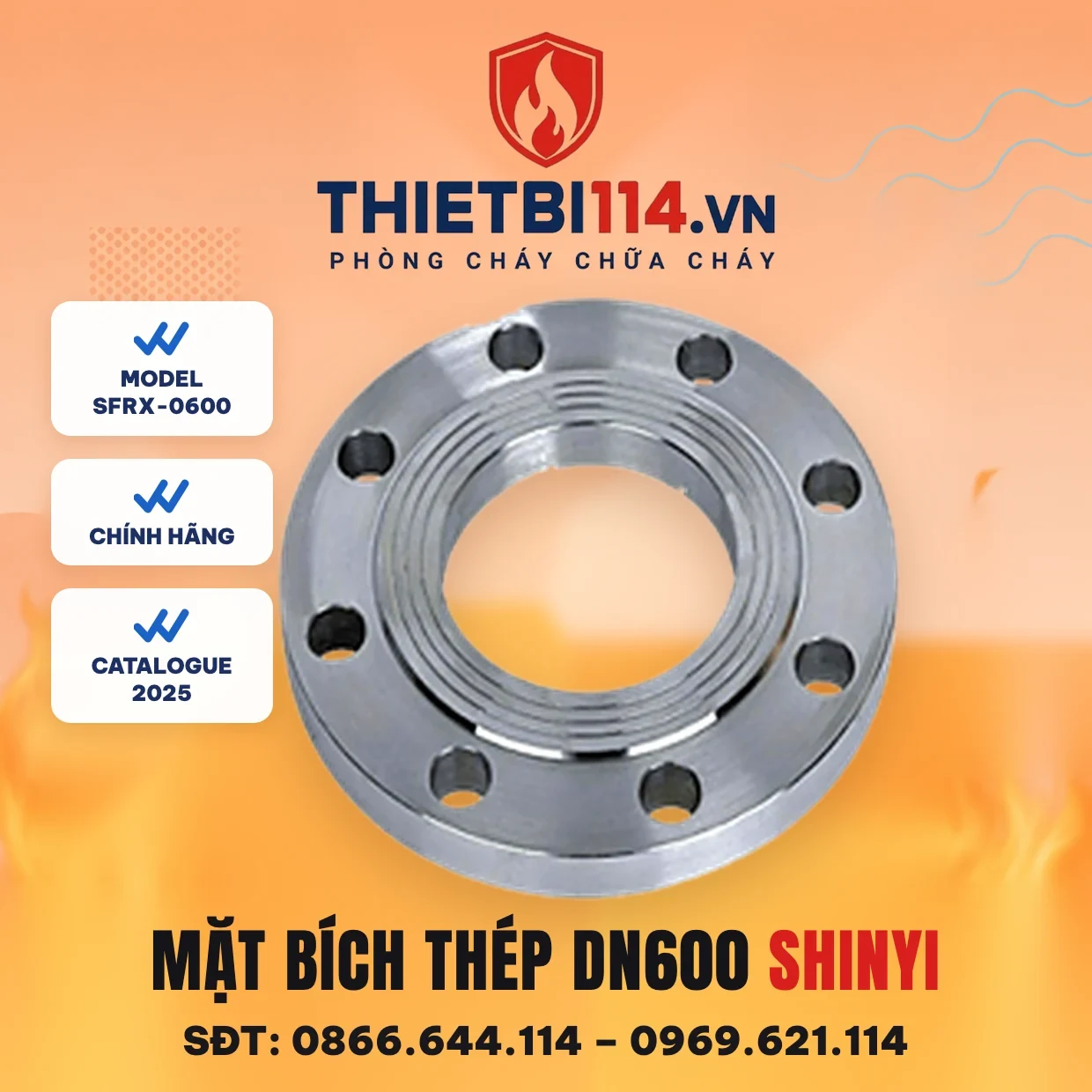 Mặt bích thép SFRX-0600 ShinYi Mặt bích thép SFRX-0600 ShinYi