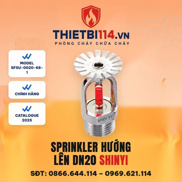 Đầu phun kín hướng lên SFSU-0020-68-1 ShinYi