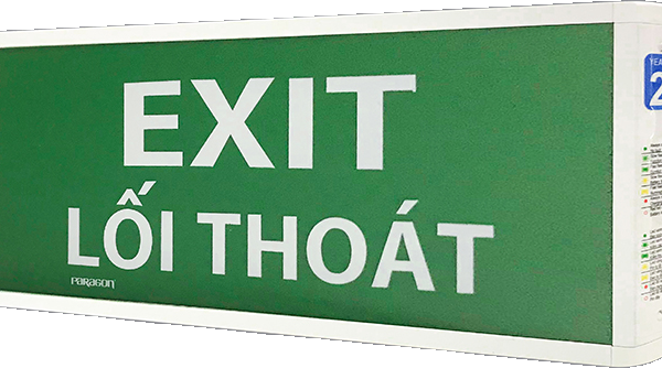 Đèn exit 1 mặt Paragon PEXF13SC-G2 - ảnh chính hãng