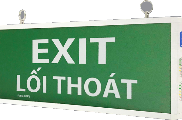 Đèn exit 2 mặt Paragon PEXF23SC-G2 - ảnh chính hãng