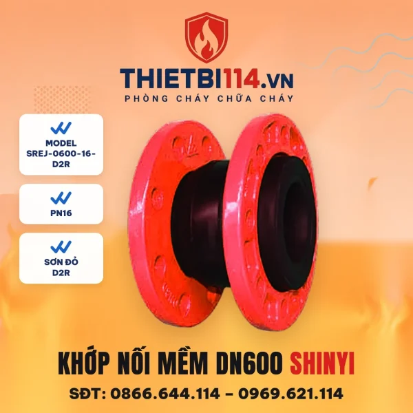Khớp nối mềm cao su SREJ-0600-16-D2R ShinYi