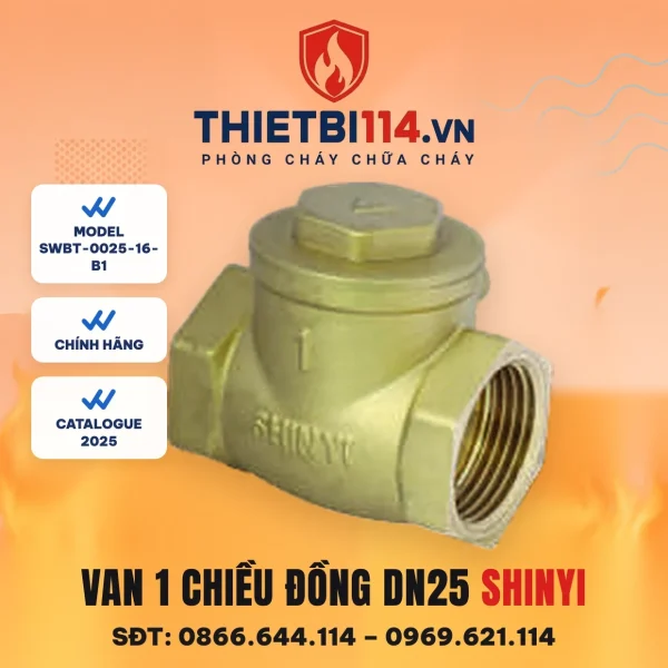 Van 1 chiều đồng SWBT-0025-16-B1 ShinYi