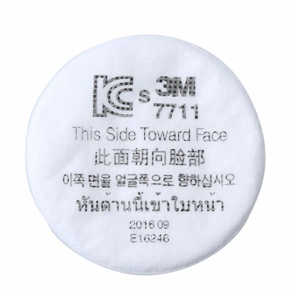 Tấm lọc bụi tròn 3M 7711 in chữ This Side Toward Face
