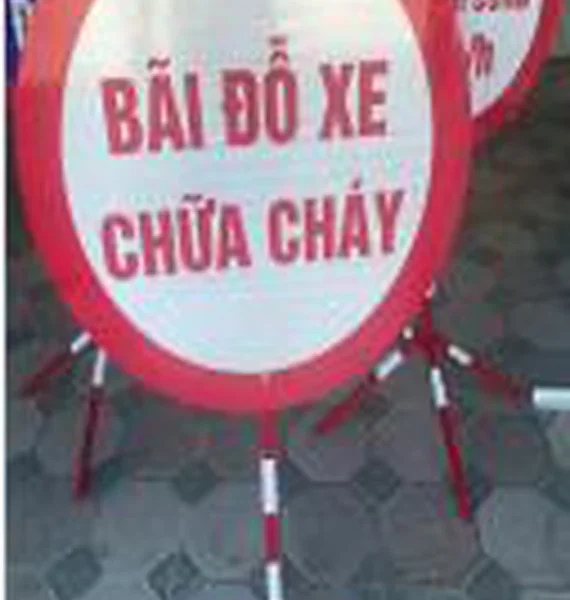 Biển tròn D55cm có chân, không phản quang – ảnh thực tế sản phẩm