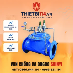 Van chống va DN600 H600-0600-16-D2B ShinYi