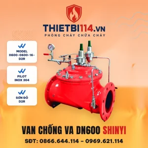 Van chống va DN600 H600-0600-16-D2R ShinYi