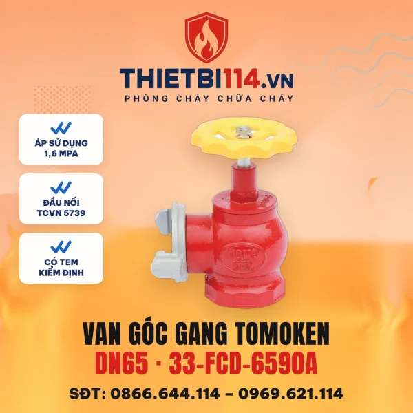 Van gang D65 33-FCD-6590A – ảnh sản phẩm Tomoken
