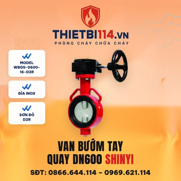 Van bướm tay quay WBGS-0600-16-D2R ShinYi
