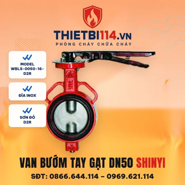 Van bướm tay gạt WBLS-0050-16-D2R ShinYi