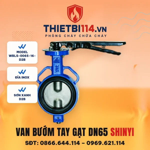 Van bướm tay gạt WBLS-0065-16-D2B ShinYi